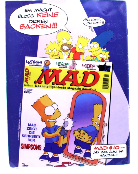Simpsons Sommer Sonderheft Comic Nr. 1 von Dino Verlag